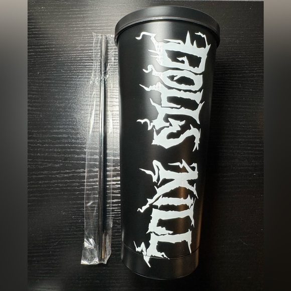 ✨🆕 HTF Dolls Kill Black & White Exclusive Tumbler - Picture 6 of 11